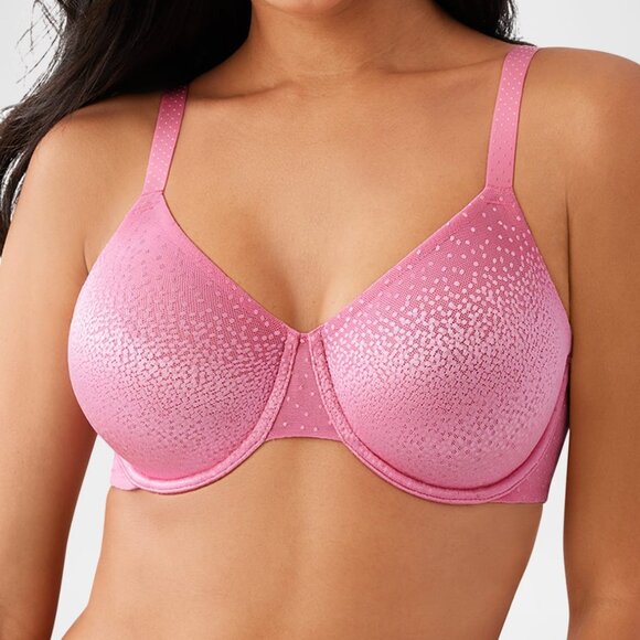 Wacoal Blush Pink Glitter Back Appeal Underwired Bra Back Smoothing - Picture 1 of 9